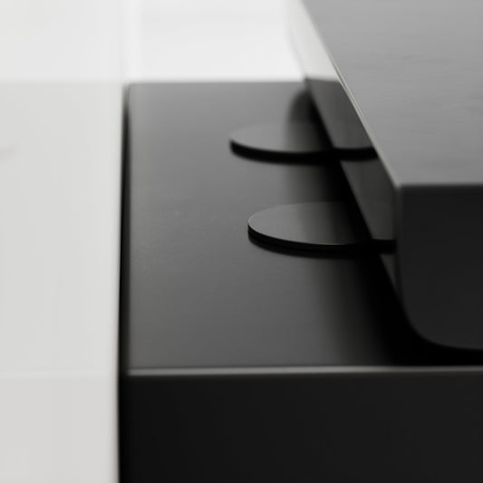 Nera Matte Black Back To Wall Rimless Toilet with Concealed Cistern and Matte Black Flush Plate