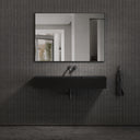 Nera Matte Black Wall Mounted Basin 1200mm