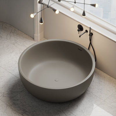 Notion Earth Freestanding Round Stone Bath 1350mm