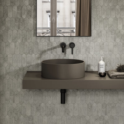 Nuvo Earth Round Countertop Stone Basin 450mm