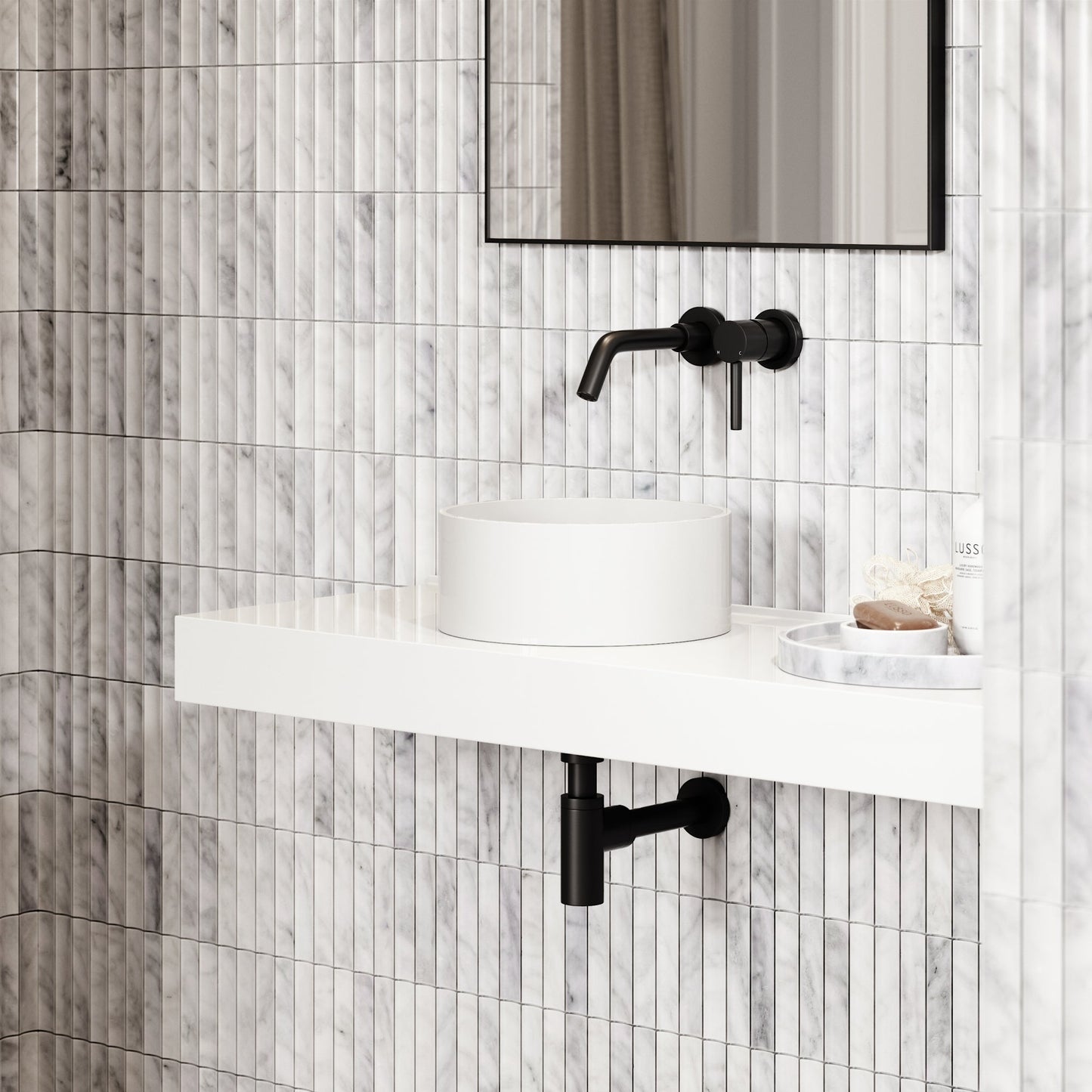 Nuvo Petite Countertop Stone Basin 300mm