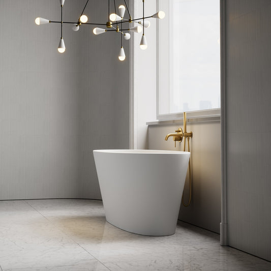 Oval Freestanding Stone Bath 1580mm