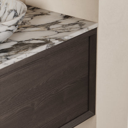 Palermo Grey Oak Vanity Unit 1000mm
