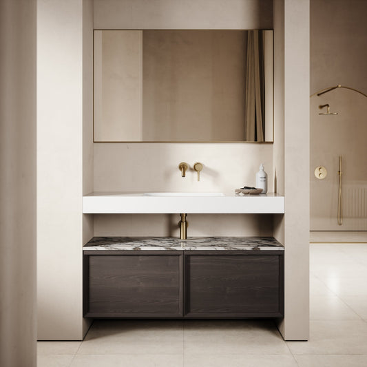 Palermo Grey Oak Vanity Unit 1200mm