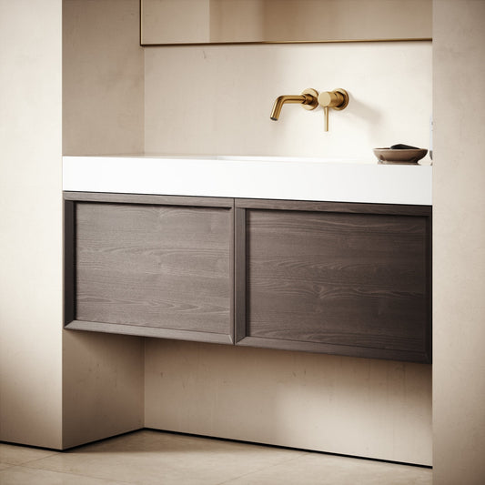 Palermo Grey Oak Vanity Unit 1200mm