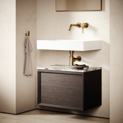 Palermo Grey Oak Vanity Unit 600mm