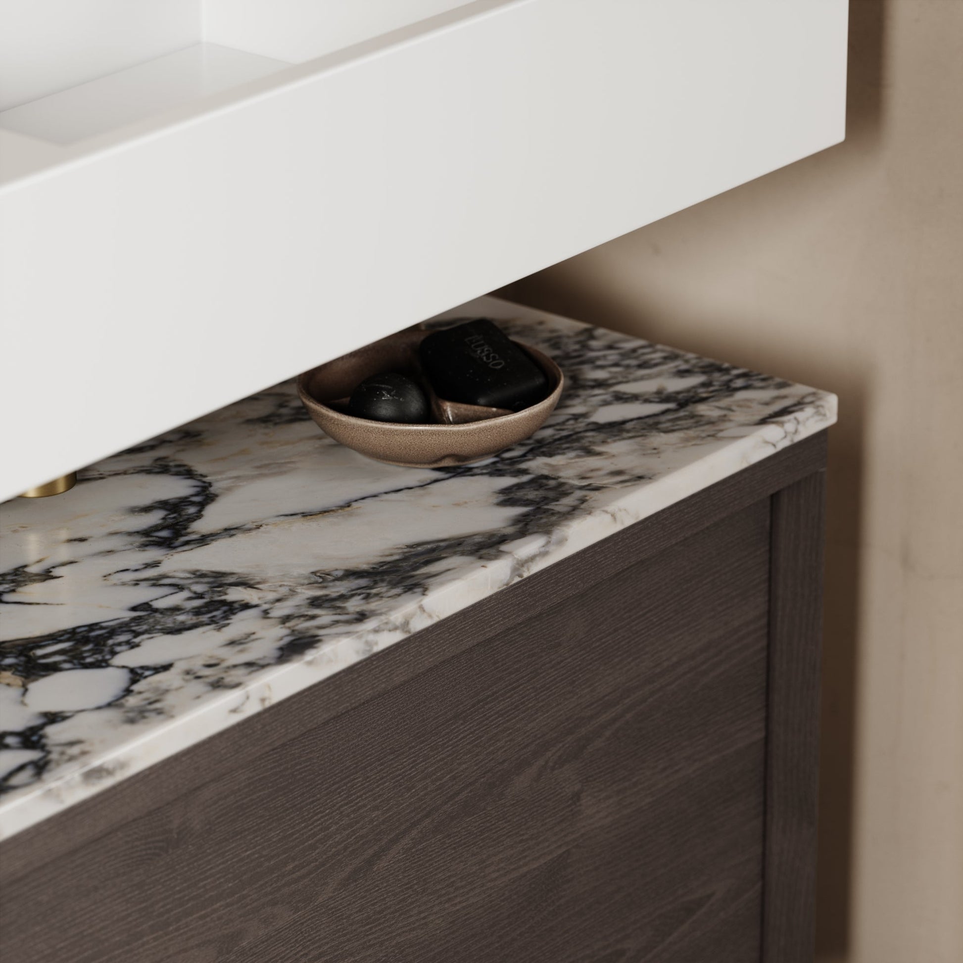 Palermo Grey Oak Vanity Unit 800mm