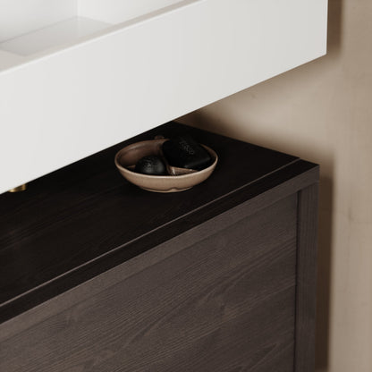 Palermo Grey Oak Vanity Unit 800mm