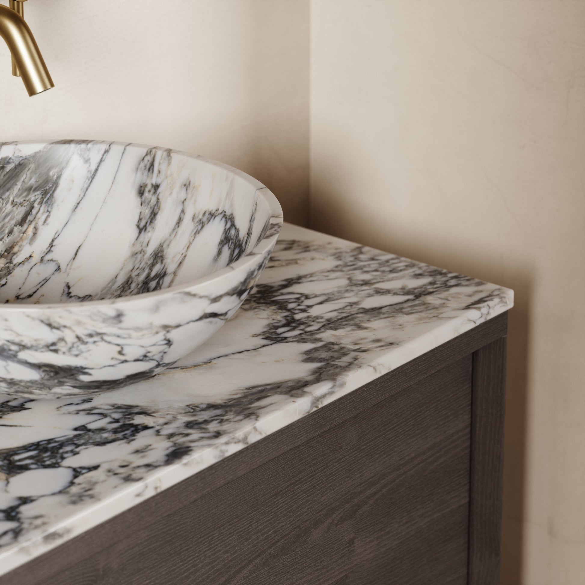 Palermo Grey Oak Vanity Unit 800mm