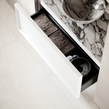Palermo Matte White Vanity Unit 1000mm