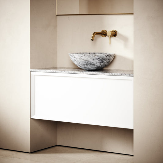 Palermo Matte White Vanity Unit 1000mm
