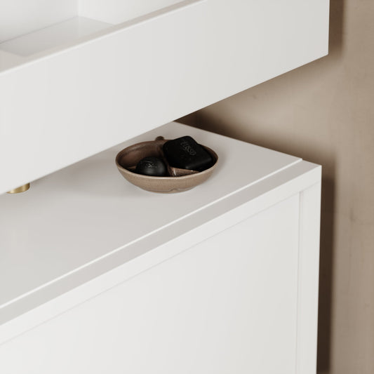 Palermo Matte White Vanity Unit 800mm