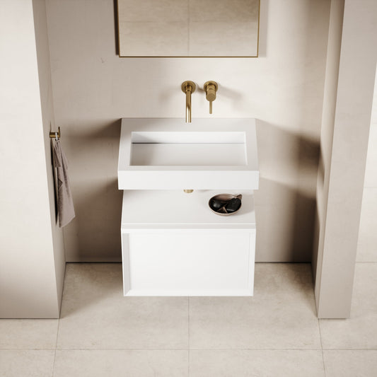 Palermo Modular Matte White Bathroom Storage Cabinet 600-1200mm