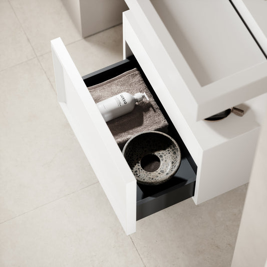 Palermo Modular Matte White Bathroom Storage Cabinet 600-1200mm