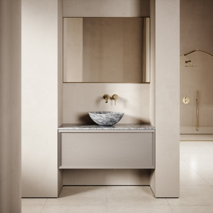Palermo Velvet Beige Vanity Unit 1000mm