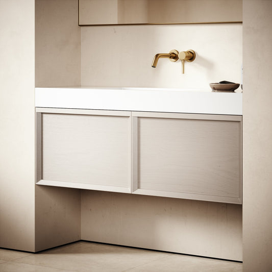 Palermo Velvet Beige Vanity Unit 1200mm