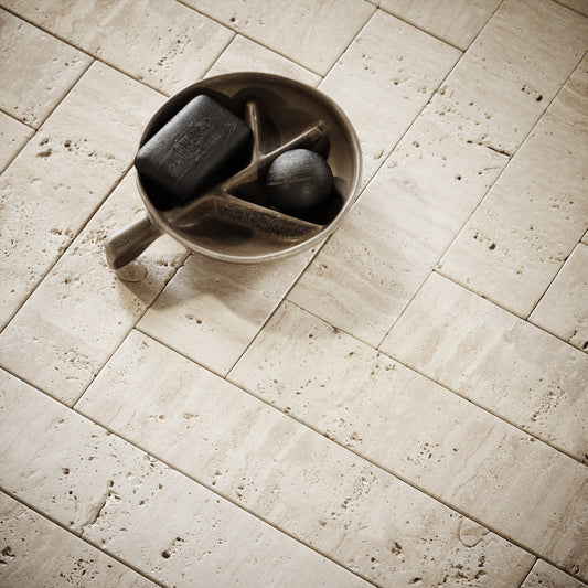 Palma Antique Travertine Stone Wall and Floor Brick Tile