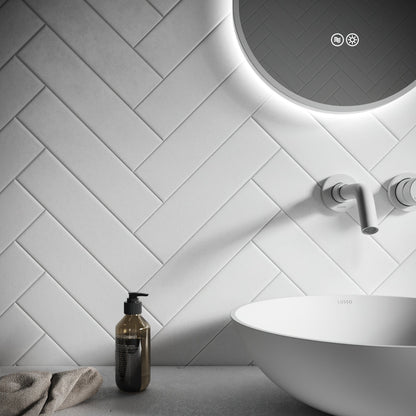 Palma Whispering Ash Grey Matte Porcelain Brick Wall Tile