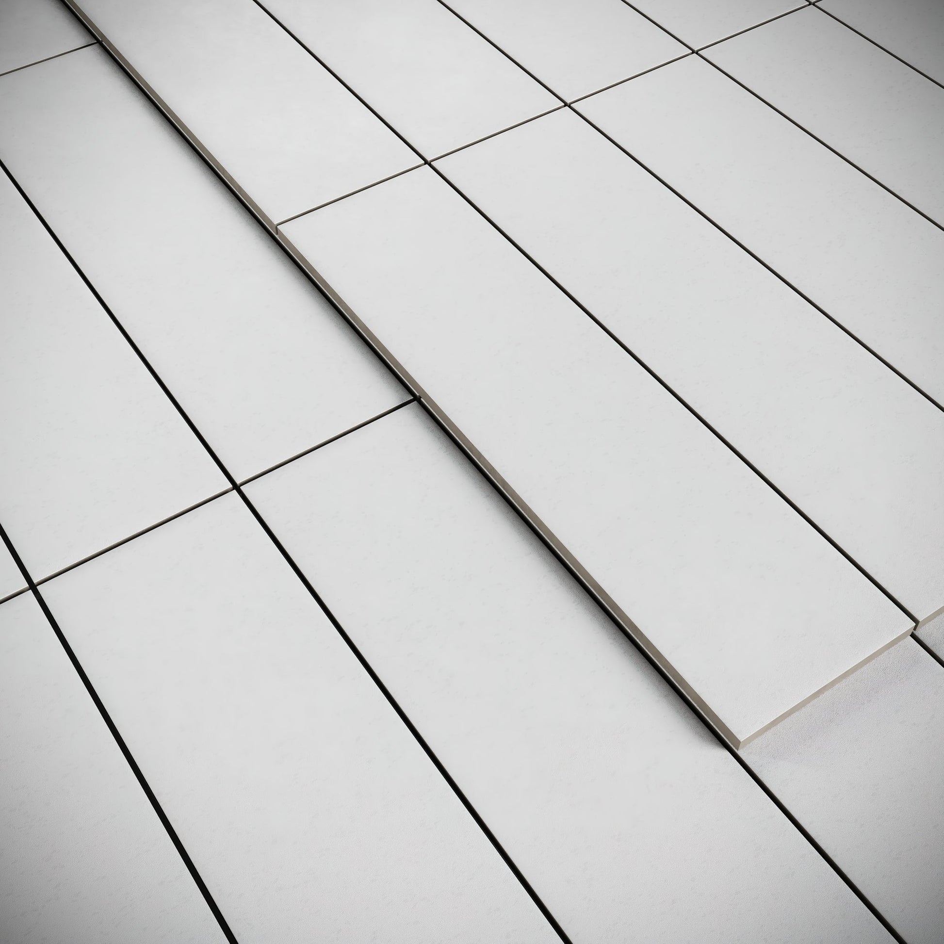 Palma Whispering Ash Grey Matte Porcelain Brick Wall Tile