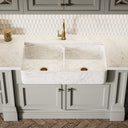 Palmetto Carrara Belfast Marble Polished Kitchen Sink 1000mm