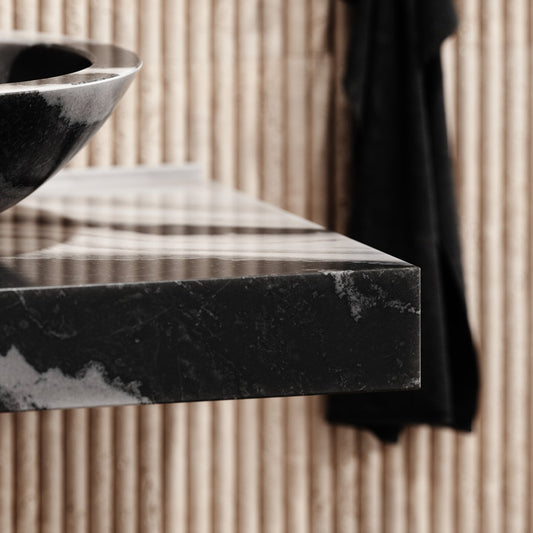 Panda Marble Countertop Basin Shelf 660mm