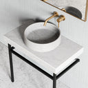 Perlato Carrara Marble Countertop Basin 400mm
