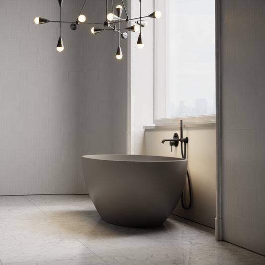 Picasso Earth Freestanding Stone Bath 1650mm