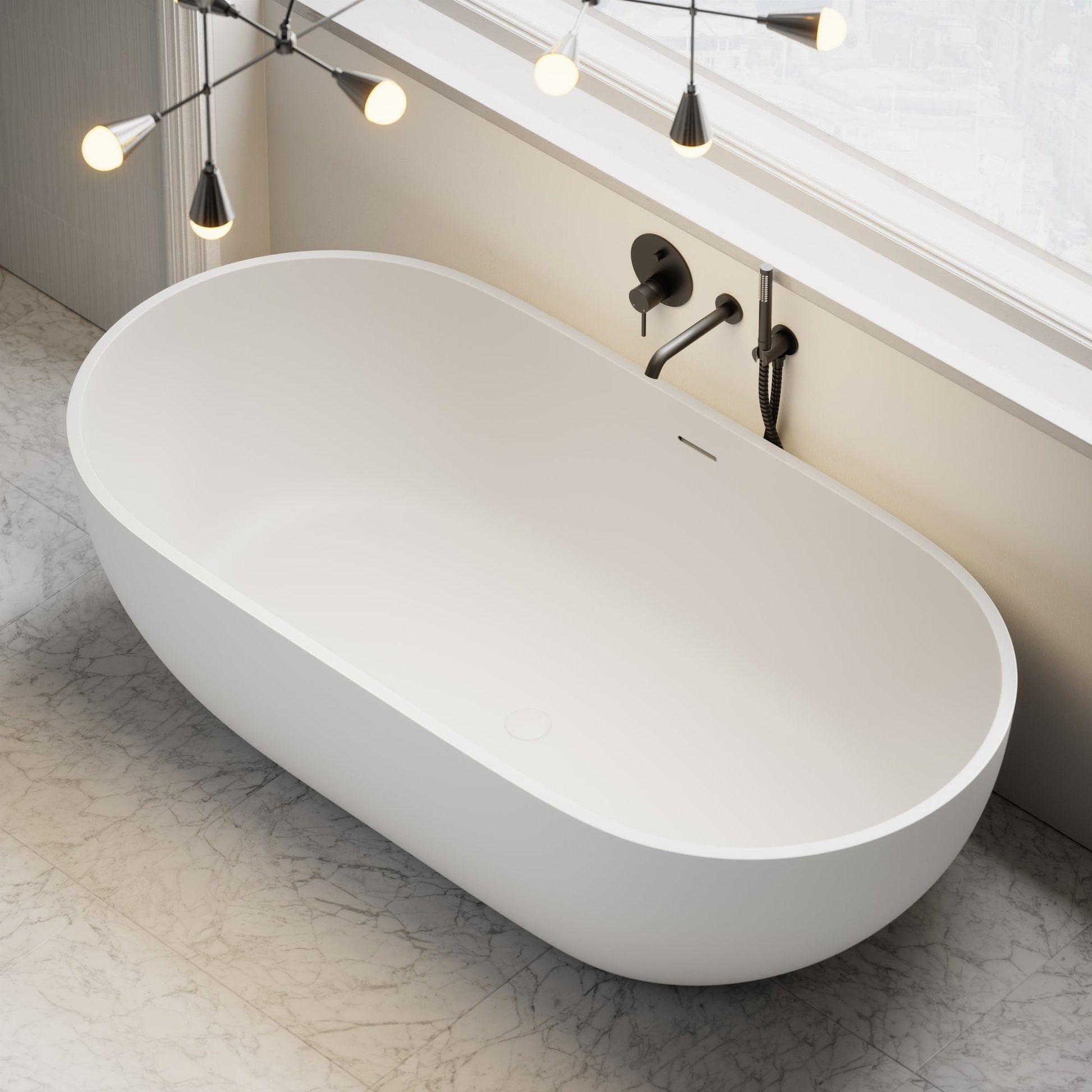 Picasso Freestanding Stone Bath 1780mm