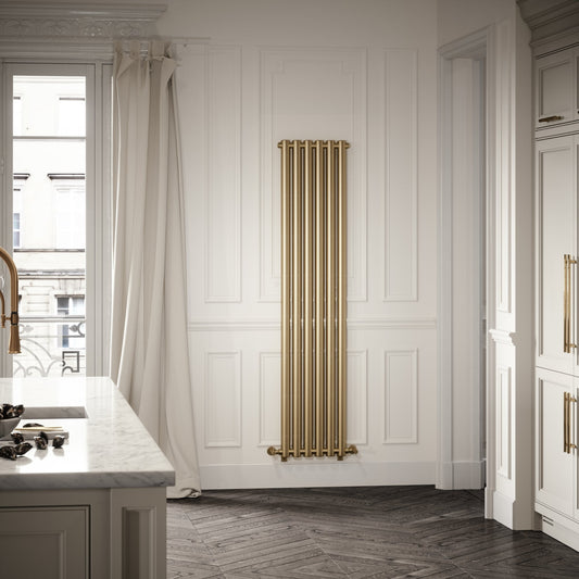 Piolo Brushed Gold Designer Radiator