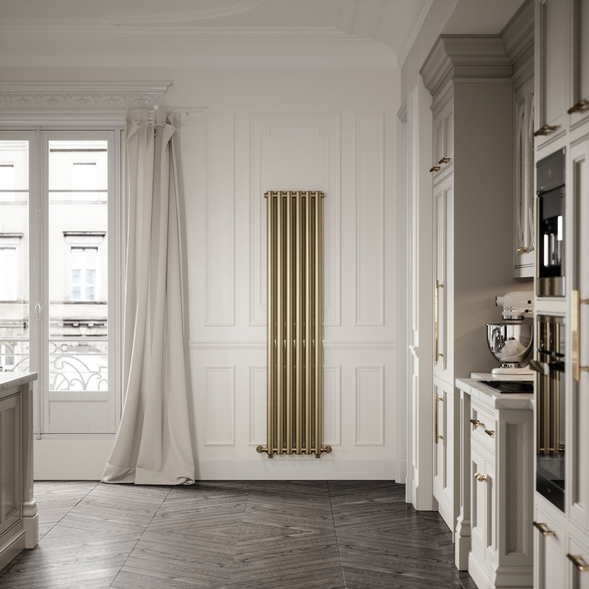 Piolo Brushed Gold Designer Radiator