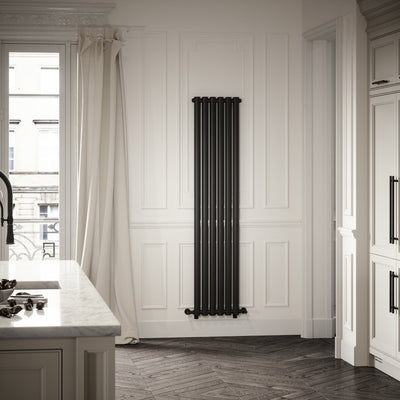 Piolo Matte Black Designer Radiator