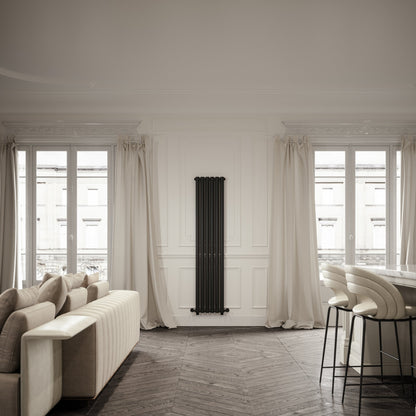 Piolo Matte Black Designer Radiator