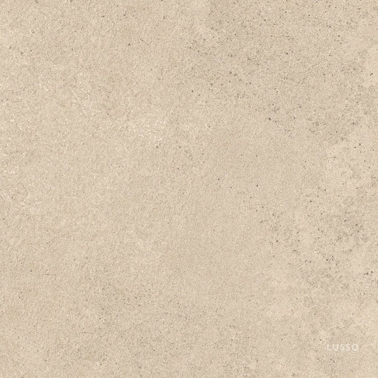Porcini Beige Natural Stone Porcelain Wall or Floor Tile 600 x 600mm