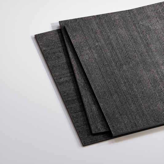 Porcini Nero Natural Stone Textured Porcelain Wall Tile 600 x 600mm