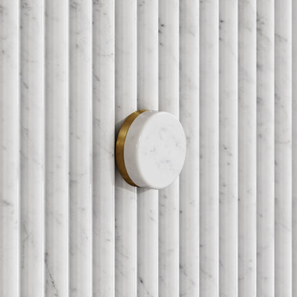 Porto Shower System (Brushed Gold & Carrara Marble)