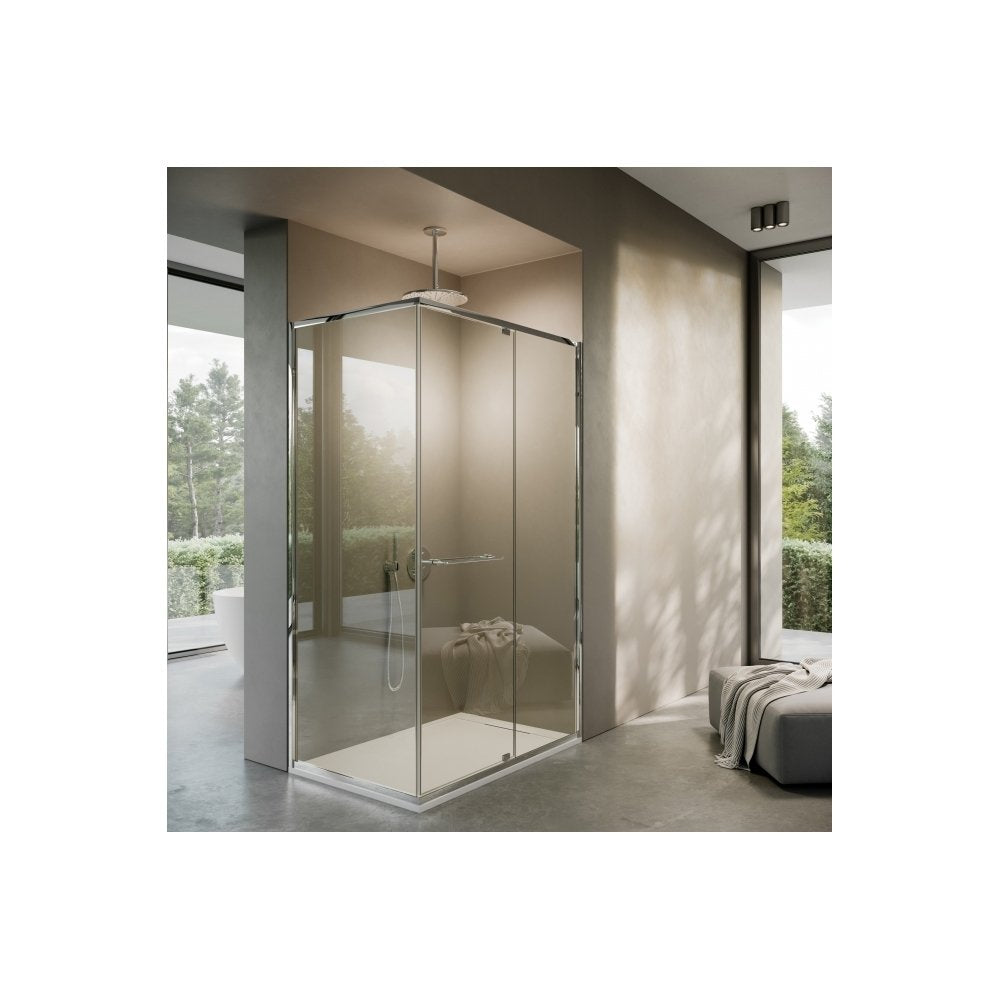 Portofino Chrome Reversible Shower Enclosure (All Sizes)