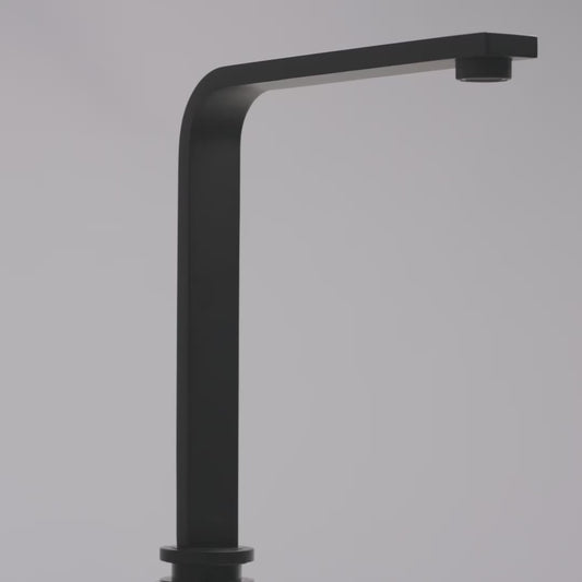 Vuito Modern Square Kitchen Tap Matte Black