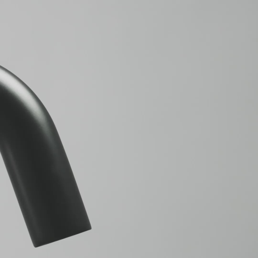Luxe Matte Black Wall Mounted Basin Mixer Tap V1