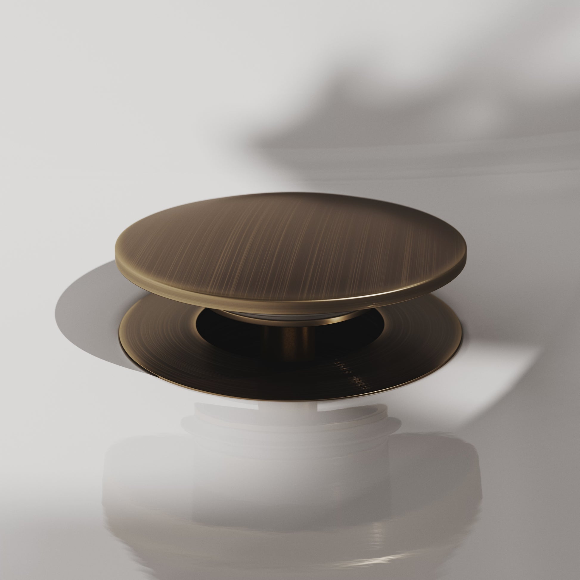 Luxe Brushed Bronze Slotted Click Clack Basin Waste