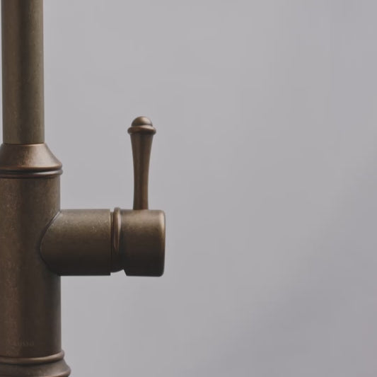 Norton Aged Bronze Single Hole Traditional Pull Out Kitchen Tap