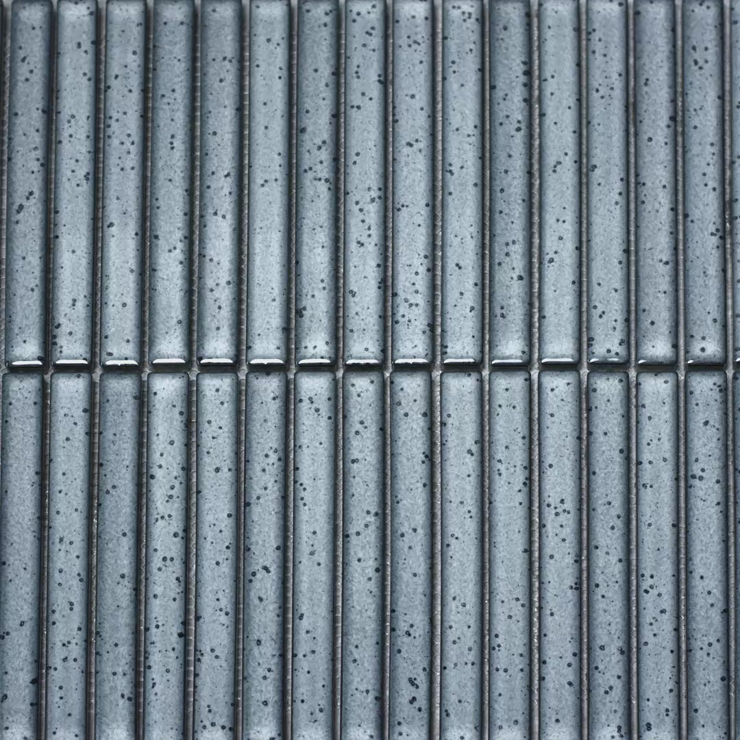Linear Mosaic Ash Cloud Grey Glazed Porcelain Wall Tile 293 x 313mm
