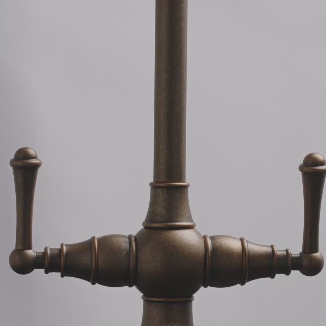 Lambeth Single Hole Traditional Kitchen Tap Aged Bronze