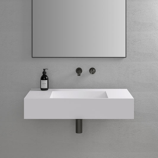 Prisma Wall Hung Stone Basin 800mm