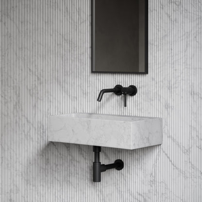 Quadra Carrara Marble Wall Hung Basin 600mm
