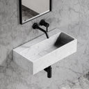 Quadra Carrara Marble Wall Hung Basin 600mm