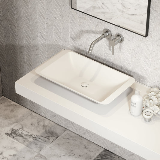 Quadrato Countertop Stone Basin 600mm