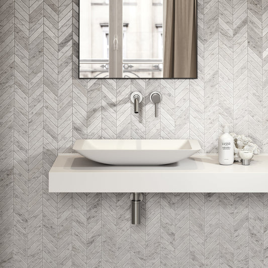 Quadrato Countertop Stone Basin 600mm