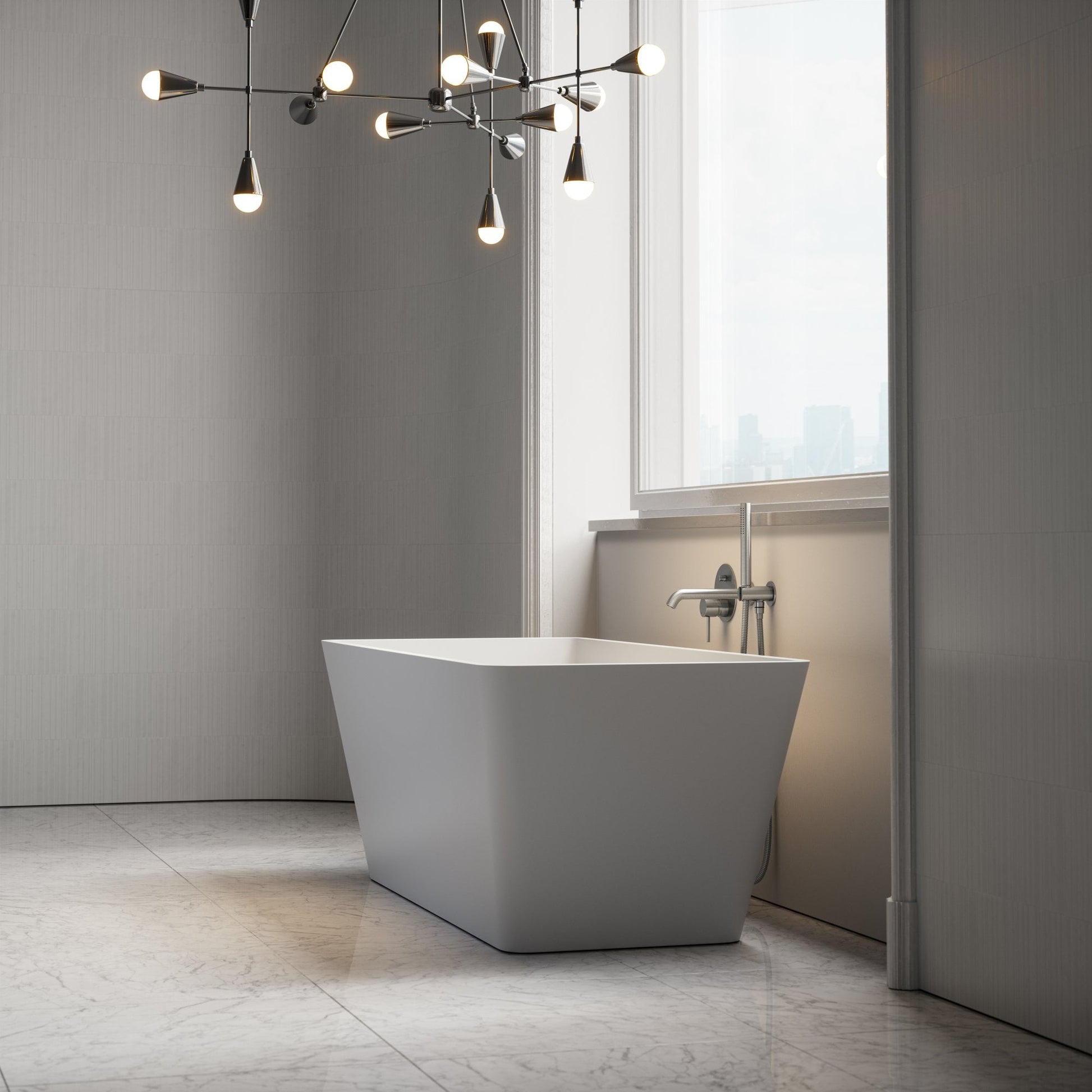 Quadrato Freestanding Stone Bath 1500mm