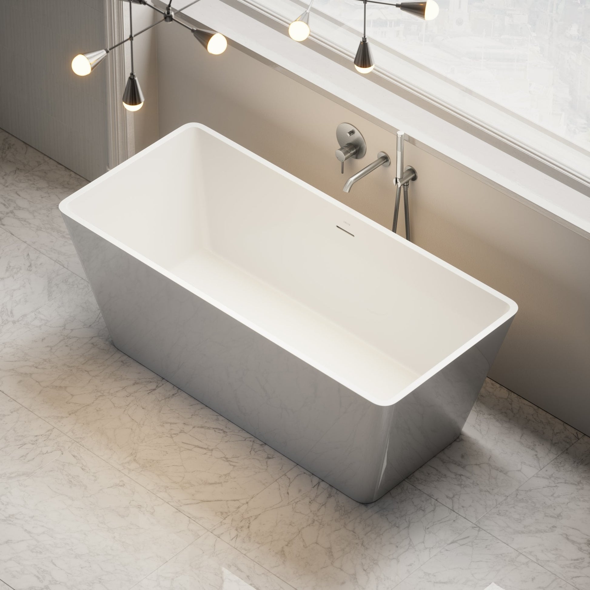 Quadrato Freestanding Stone Bath 1500mm