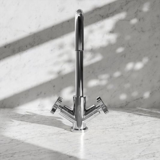 Regal Chrome Crosshead Kitchen Mixer Tap